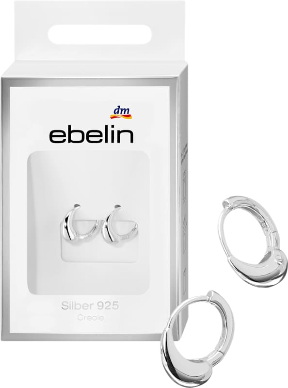 ebelin Créoles argent 925 forme goutte 2 pièces