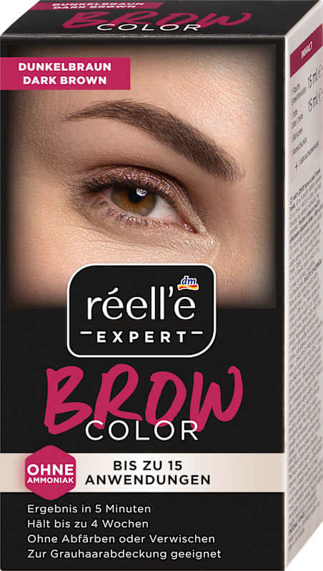 réell‘e EXPERT Teinture sourcils Brun foncé, 1 pièce