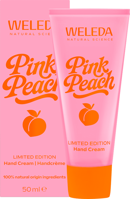 Weleda Crème mains Pink Peach, 50 ml — produit allemand authentique au Maroc