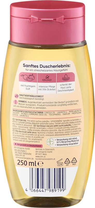 Balea Huile de douche fruits 250 ml