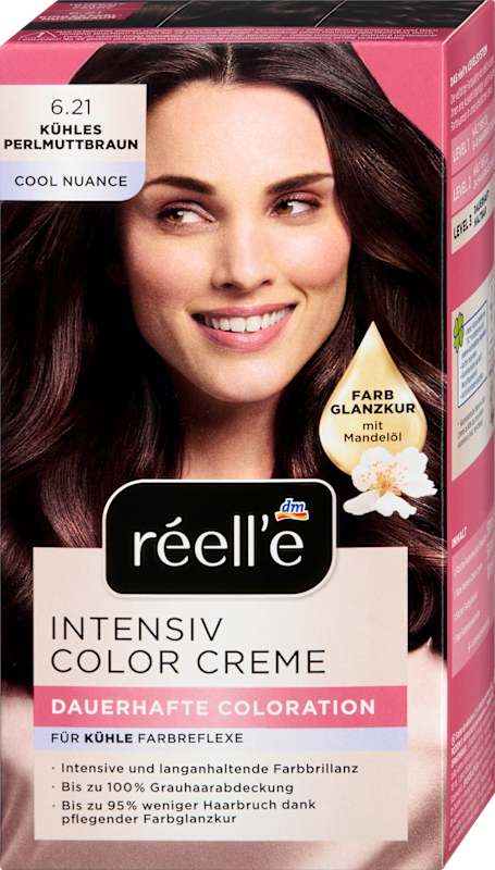 réell‘e Coloration permanente 6.21 Brun nacré froid, 1 pièce