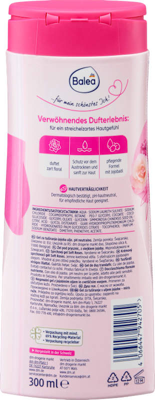 Balea Gel douche Soft Roses, 300 ml