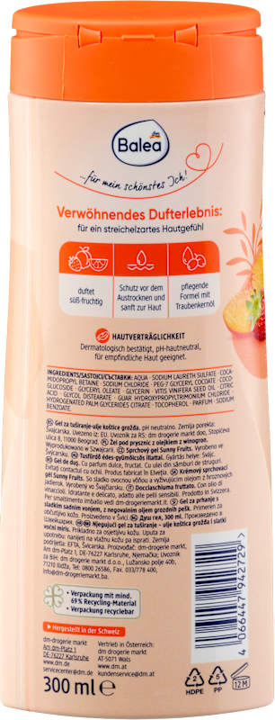 Balea Gel douche Sunny Fruits 300 ml