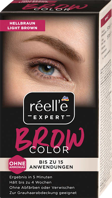 réell‘e EXPERT Teinture sourcils Châtain clair, 1 pièce