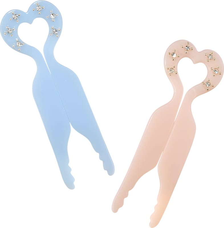 ebelin Épingles à cheveux pastel, 2 pièces