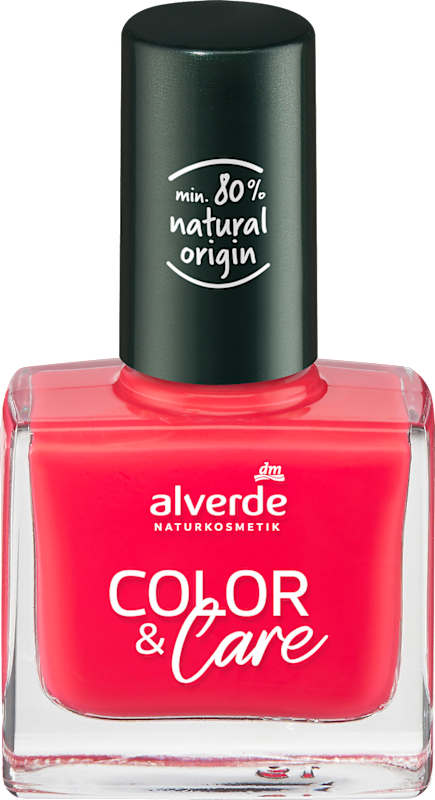 alverde NATURKOSMETIK Vernis à ongles Color & Care 220 Sunny Coral 10 ml