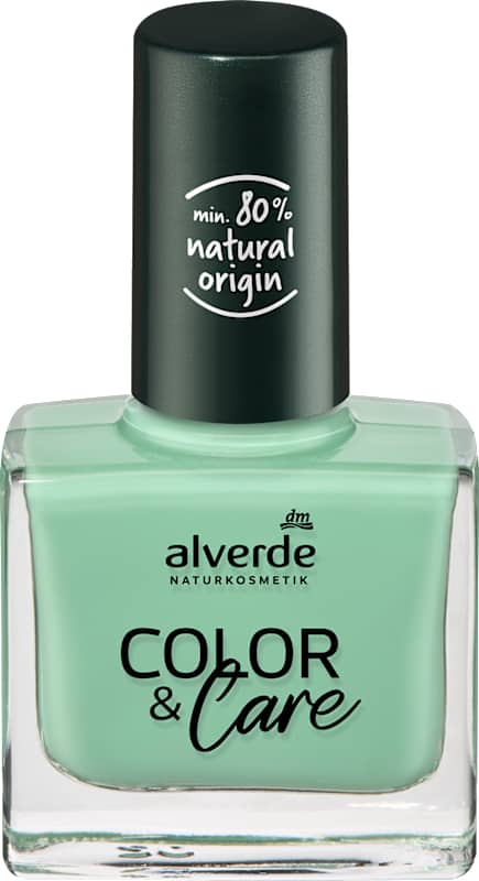 alverde NATURKOSMETIK Vernis à ongles Color & Care 250 Delicate Mint, 10 ml