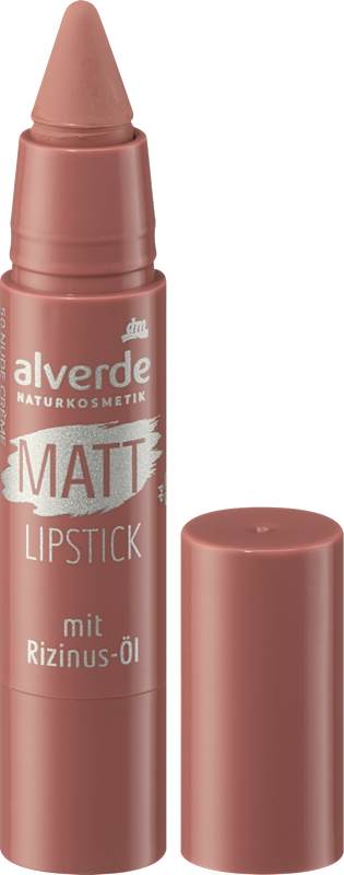 alverde NATURKOSMETIK rouge à lèvres mat 50 Nude Créme 3 g