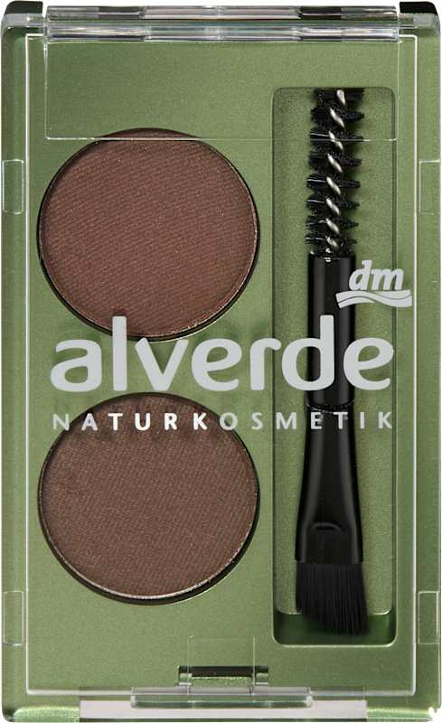 alverde NATURKOSMETIK poudre à sourcils duo 03 Dark 1,6 g