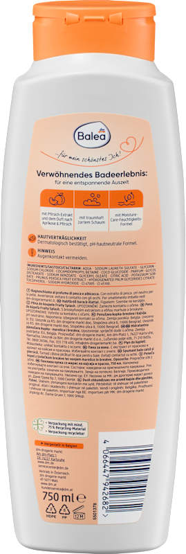 Balea Bain moussant Fruity Splash 750 ml