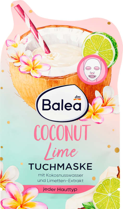 Balea Masque tissu Coconut Lime 1 pc