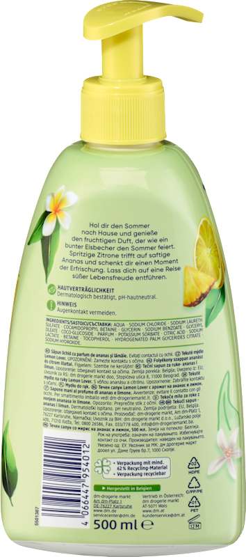 Balea savon liquide Lemon Lover 500 ml