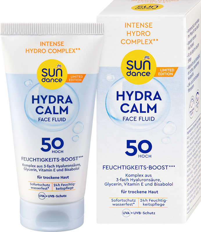 SUNDANCE Fluide solaire visage hydra calm LSF 50, 50 ml