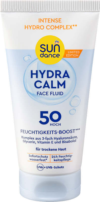 SUNDANCE Fluide solaire visage hydra calm LSF 50, 50 ml