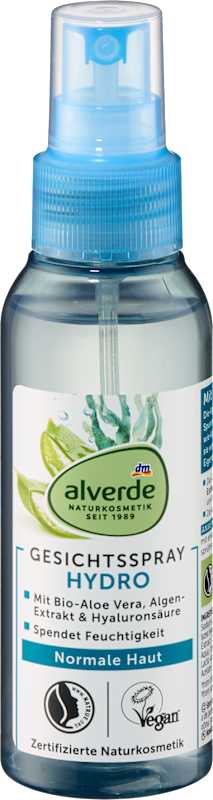 alverde NATURKOSMETIK Spray visage Hydro 100 ml