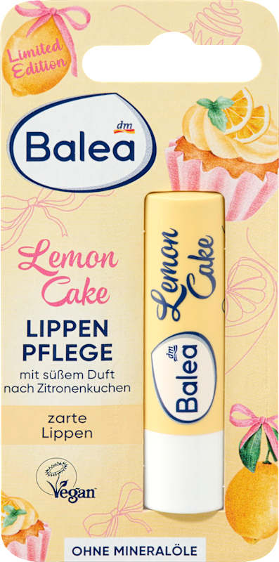 Balea Soin des lèvres Lemon Cake, 4,8 g