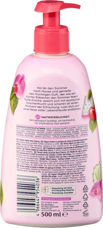 Balea Savon liquide Very Cherry 500 ml