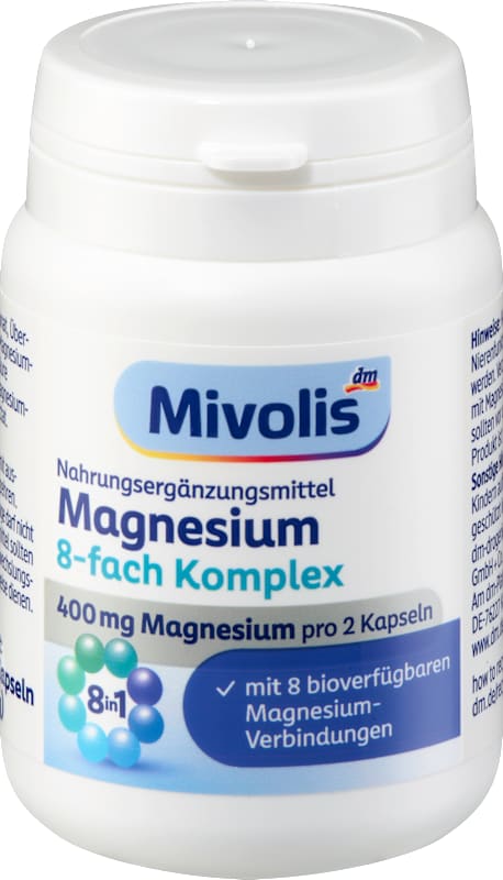 Mivolis magnésium complexe 8 en 1 gélules 60 pièces 42 g