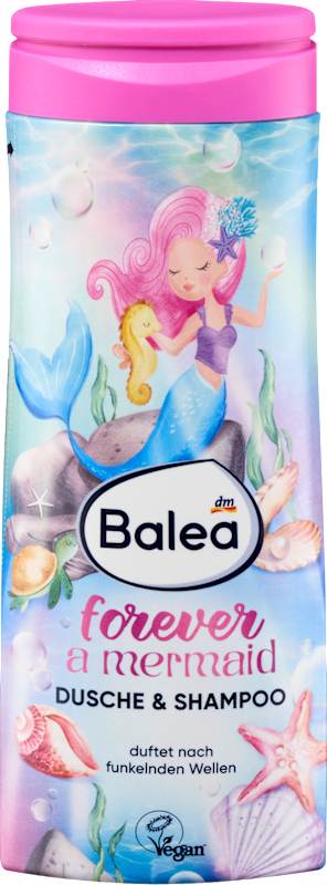 Balea gel douche & shampoing enfant 2en1 forever a mermaid 300 ml