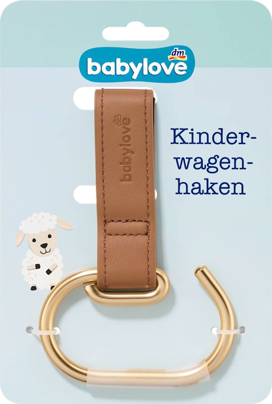 babylove Crochets pour Poussette Marron-Doré 1 pièce