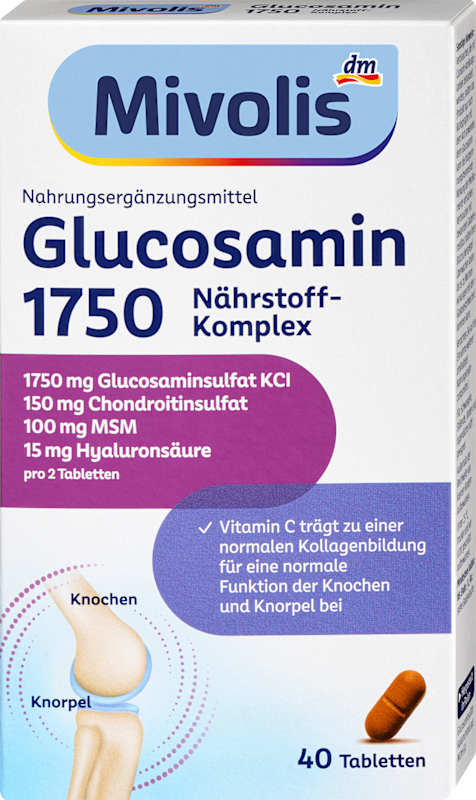 Mivolis Glucosamine 1750 comprimés, 55 pièces