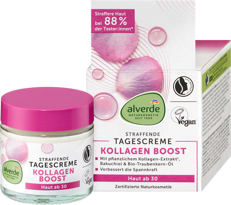 alverde NATURKOSMETIK Crème visage Collagène Boost 50 ml