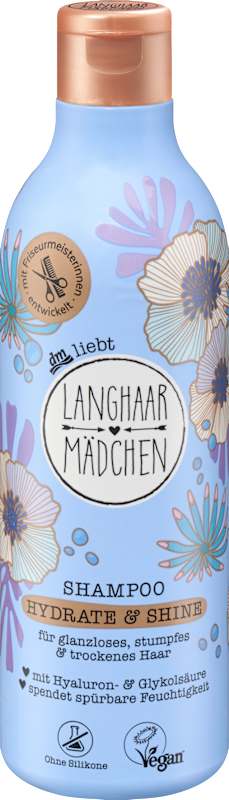LANGHAARMÄDCHEN Shampoing Hydrate & Shine, 300 ml