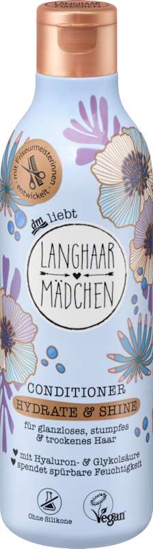LANGHAARMÄDCHEN Après-shampoing Hydrate & Shine, 250 ml