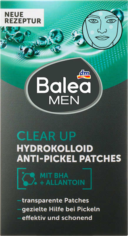 Balea MEN patchs anti-boutons Clear Up hydrocolloïdes 36 pièces