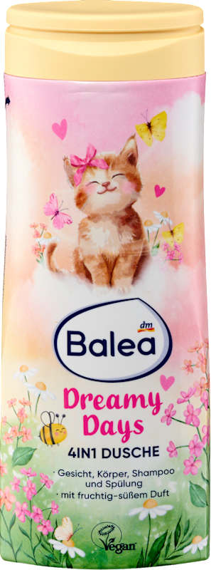 Balea Enfant Gel douche visage corps shampooing 4en1 Dreamy Days, 300 ml