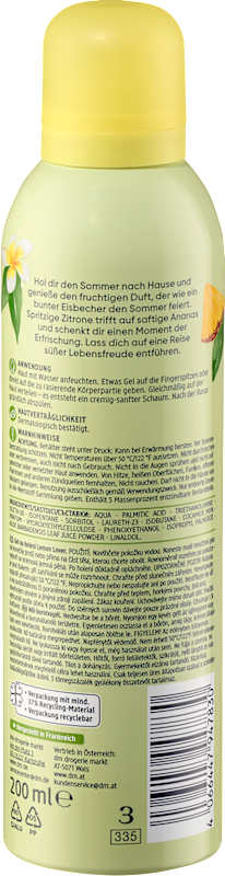 Balea Gel à raser Lemon Lover 200 ml