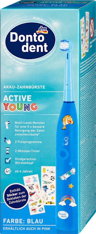 Dontodent Brosse à dents électrique enfant Active Young bleu 1 pc