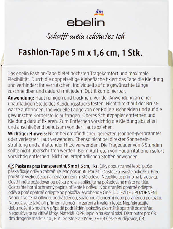 ebelin Fashion Tape en rouleau Touch of Summer 5 m
