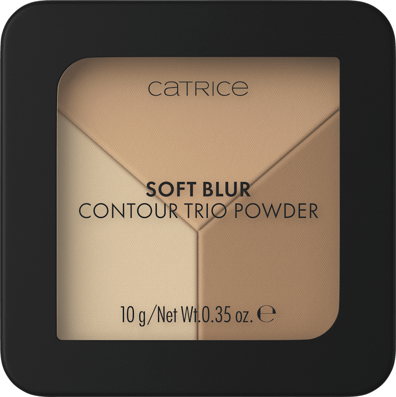 Catrice Crayon contour Puder Glass Cloud Soft Blur Contour Trio Powder C010 Cool Harmony, 10 g — produit allemand authentique au Maroc