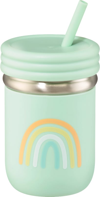 babylove Gobelet à paille inox/silicone turquoise 300 ml 1 pc