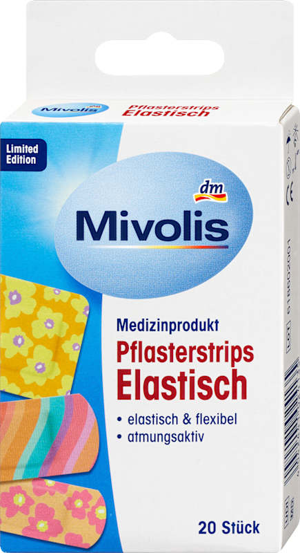 Mivolis Pansements élastiques fleurs 20 pièces