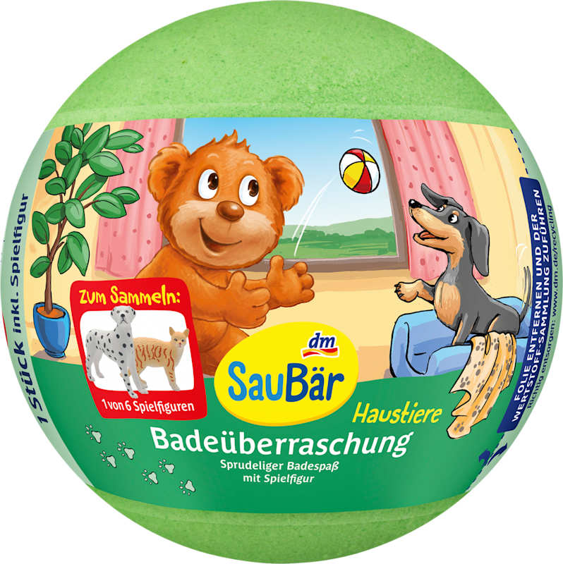 SauBär surprise de bain enfant animaux 1 pièce