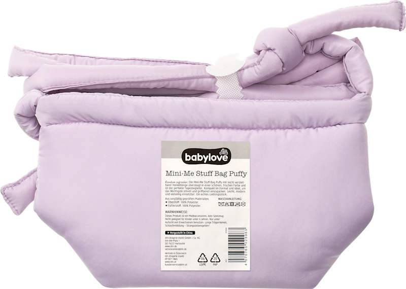 babylove sac Stuff-Bag Mini-me Puffy lilas 1 pièce