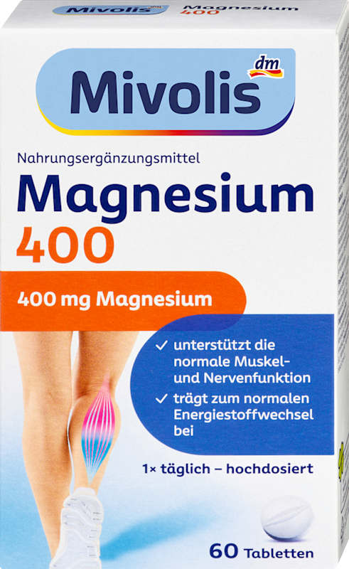Mivolis Magnésium 400 + B1 + B6 + B12