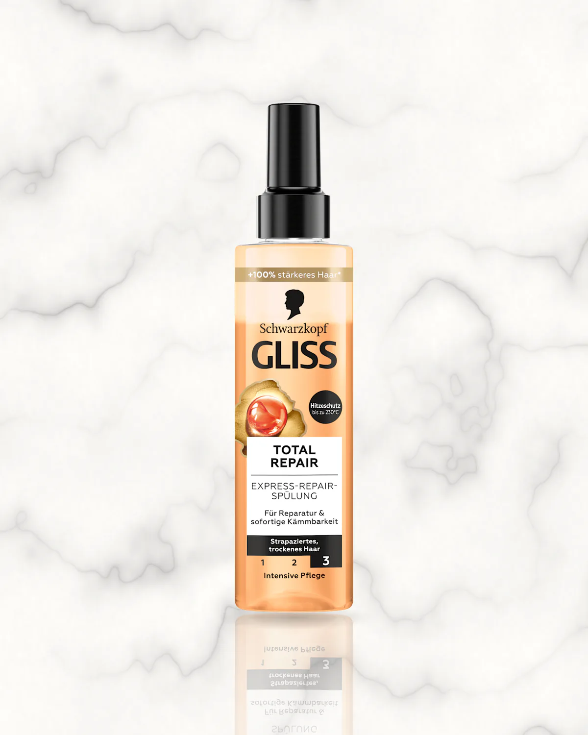 Schwarzkopf GLISS Après-shampooing en spray Express-Repair Total Repair, 200 ml