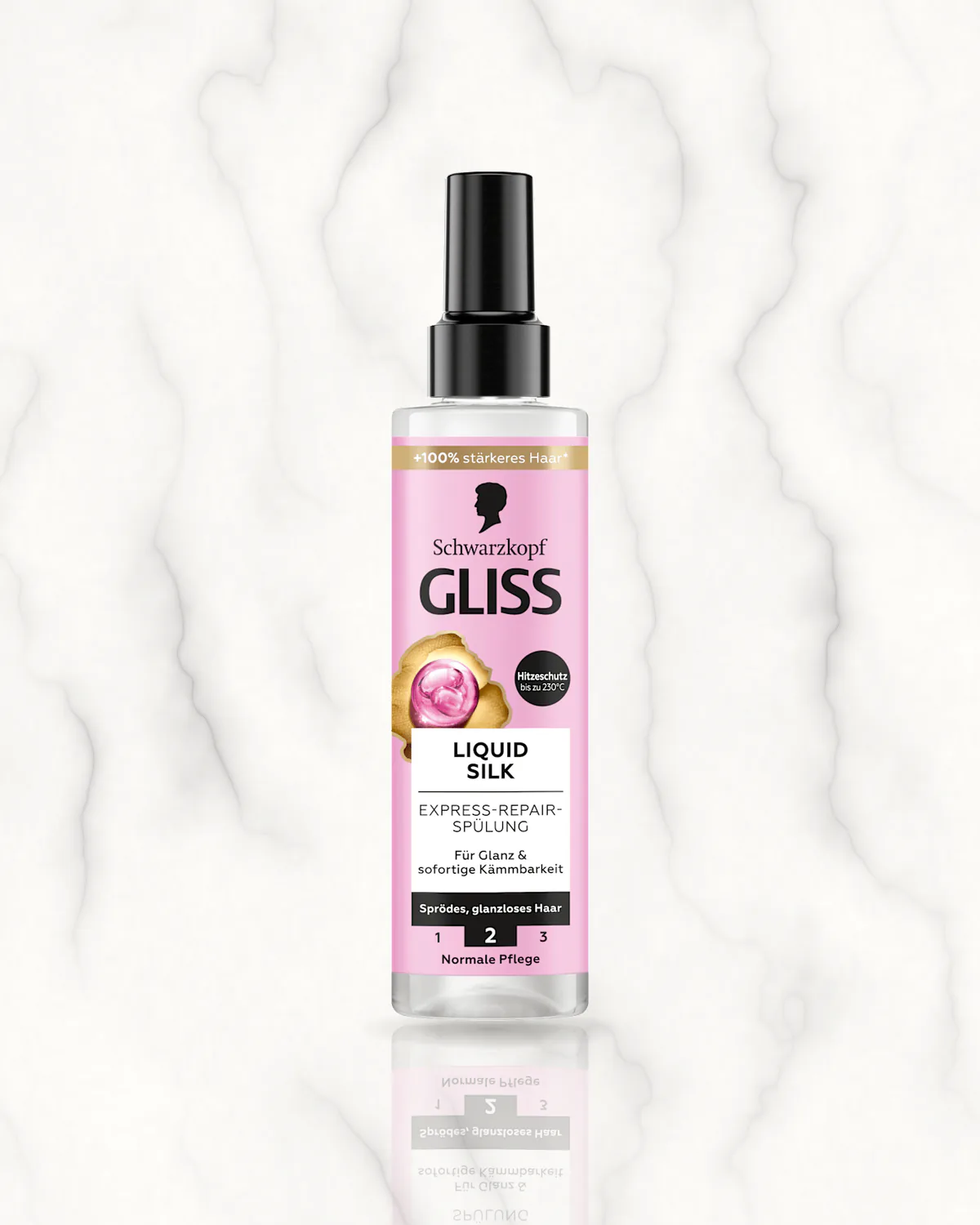 Schwarzkopf GLISS Après-shampooing en spray Express-Repair Liquid Silk, 200 ml