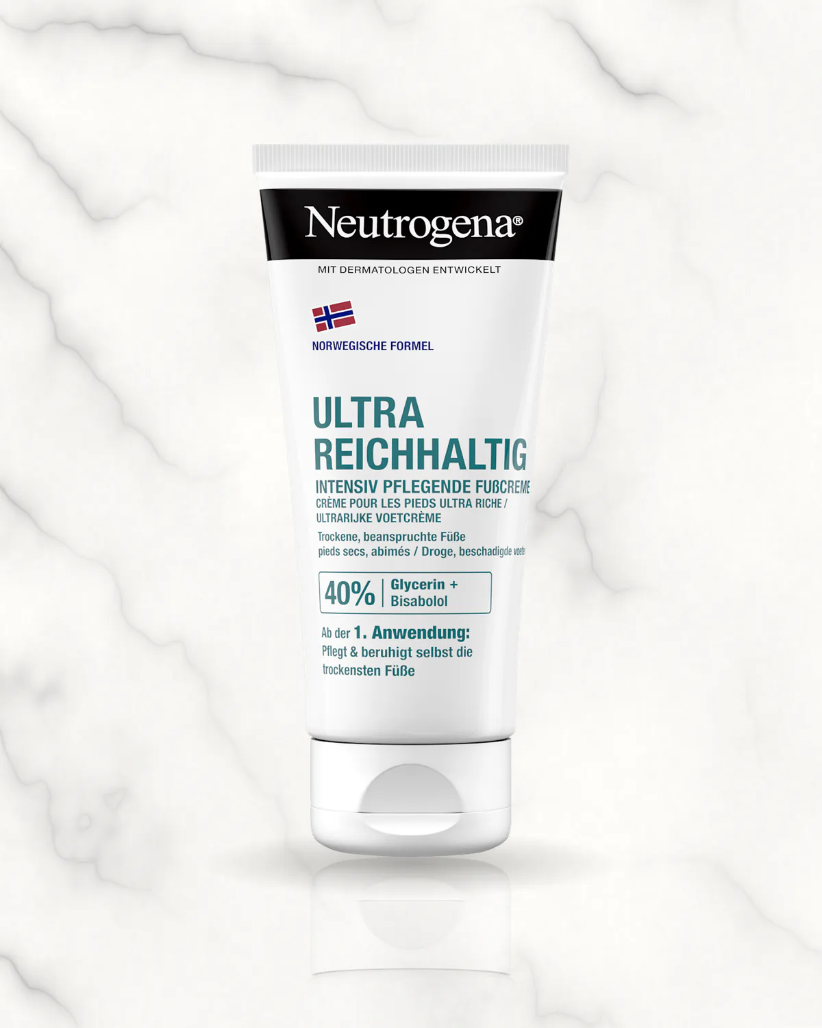 Neutrogena crème pieds avec 40% Glycerin, ultra riche peaux sèches, 100 ml