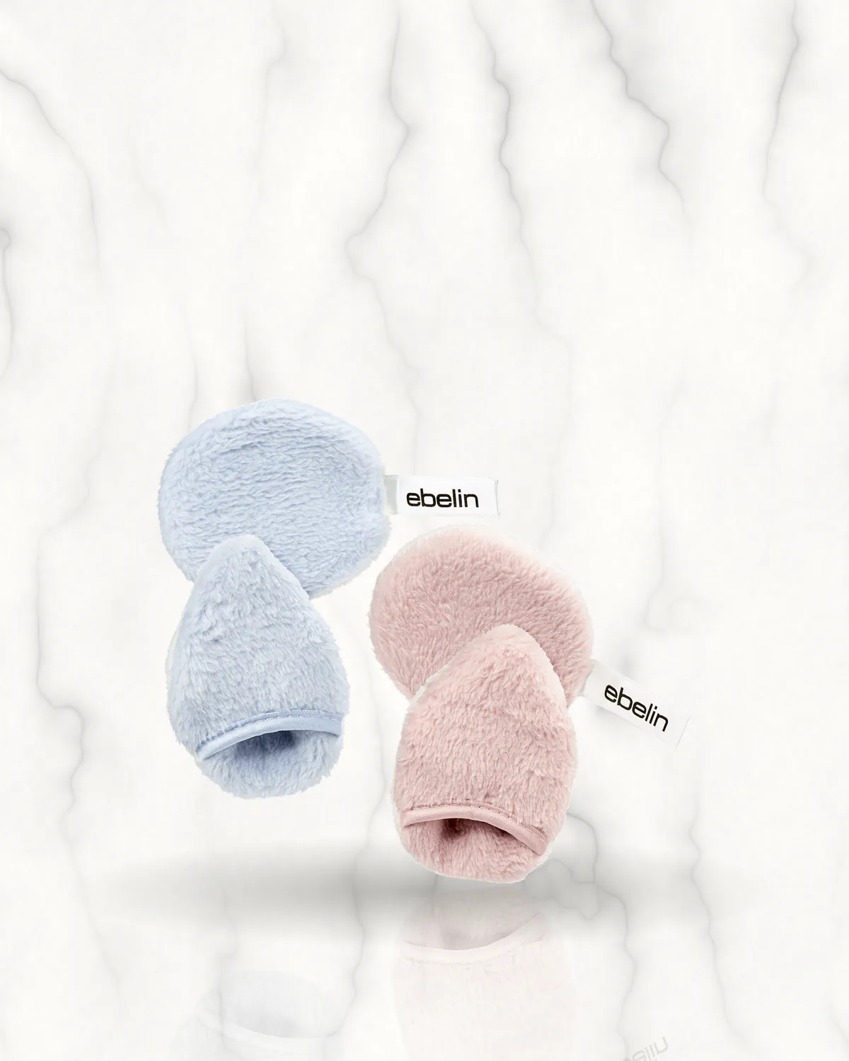 ebelin Tampons démaquillants en microfibre, 2 pcs
