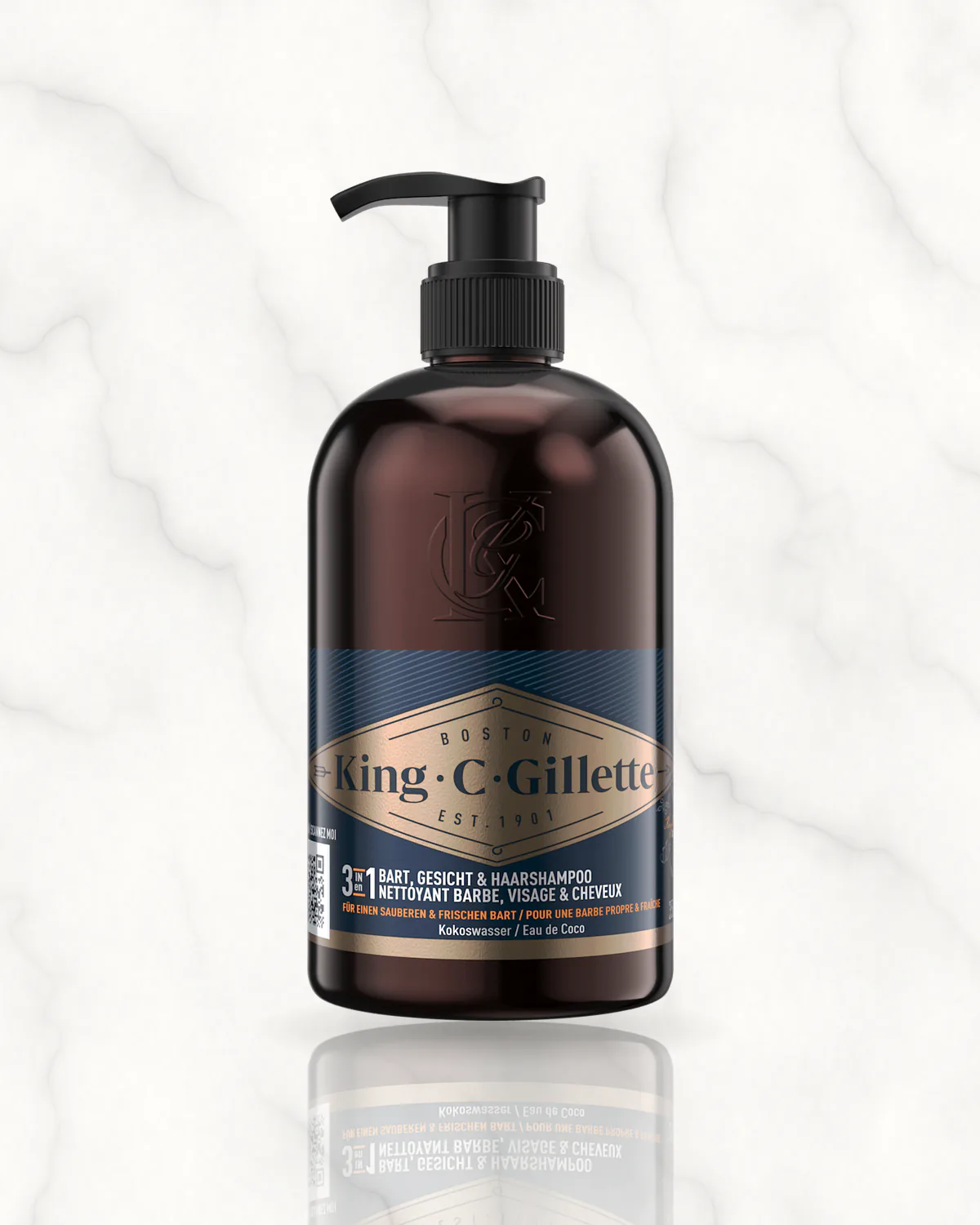 King C. Gillette Gel nettoyant pour barbe, 350 ml