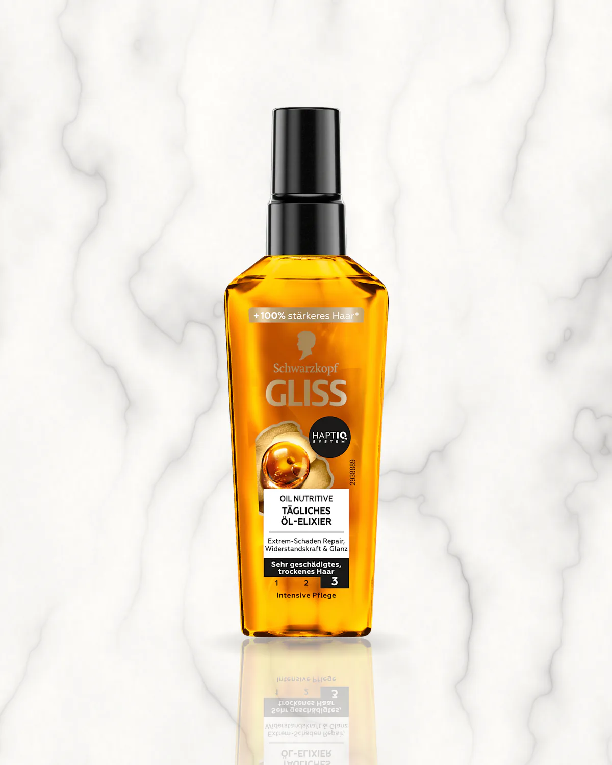 Schwarzkopf GLISS Huile capillaire Élixir d'huile quotidien, 75 ml