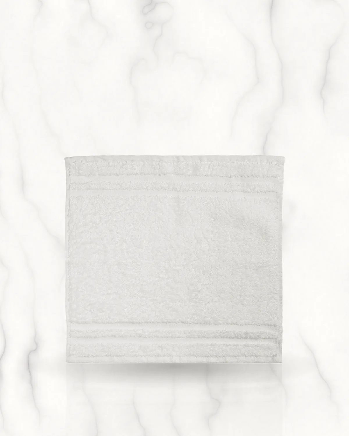 ebelin serviette en éponge blanche (30x30 cm) certifiée GOTS 1 pièce