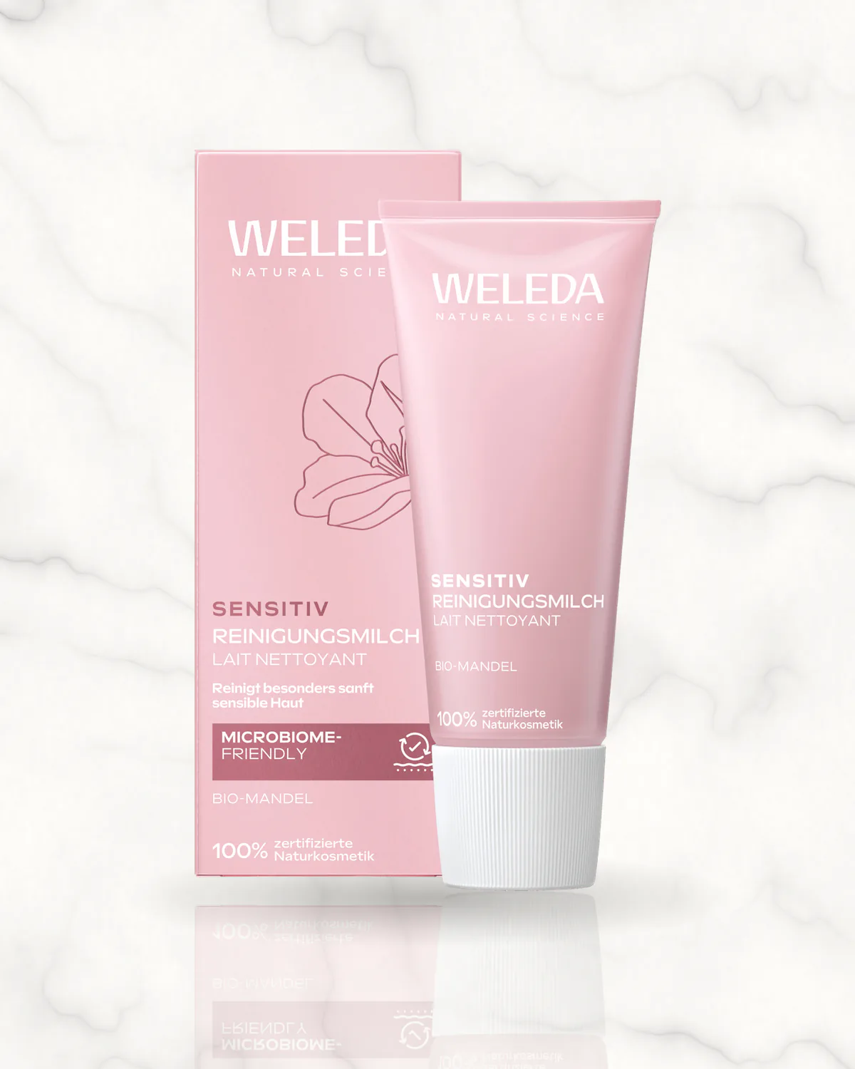 Weleda Lait nettoyant sensitive amande, 75 ml