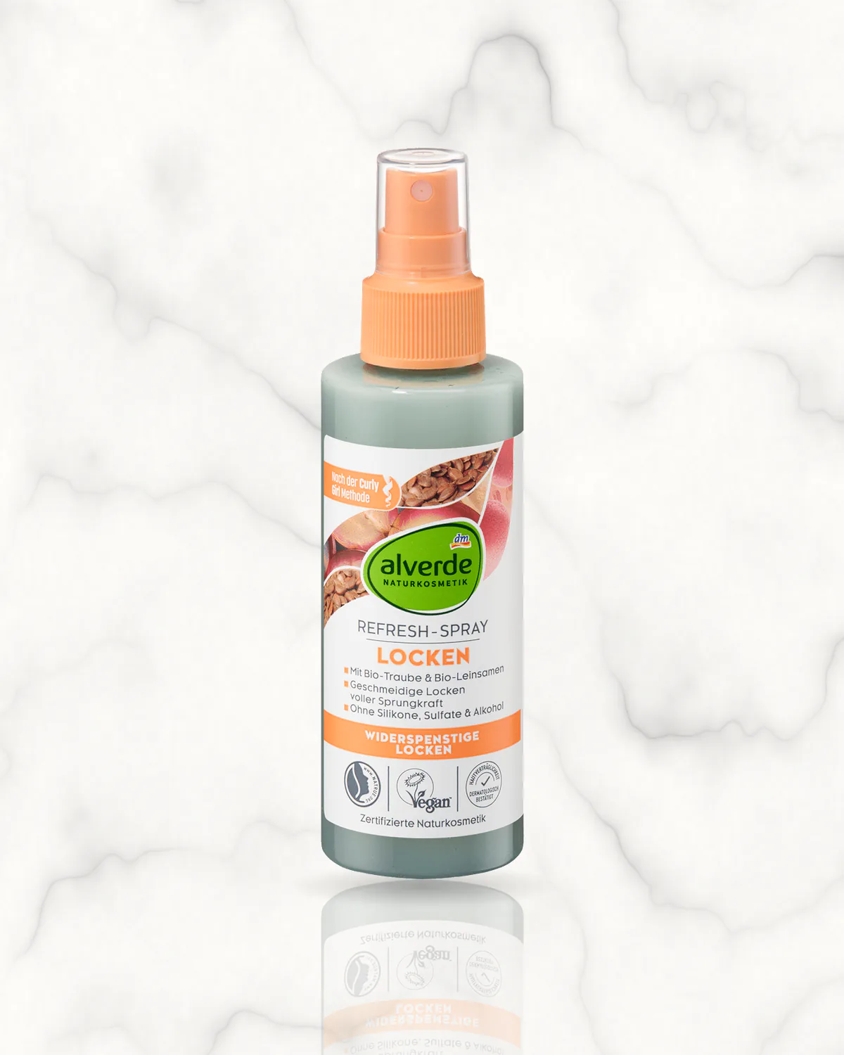 alverde NATURKOSMETIK Spray rafraîchissant pour boucles, 150 ml