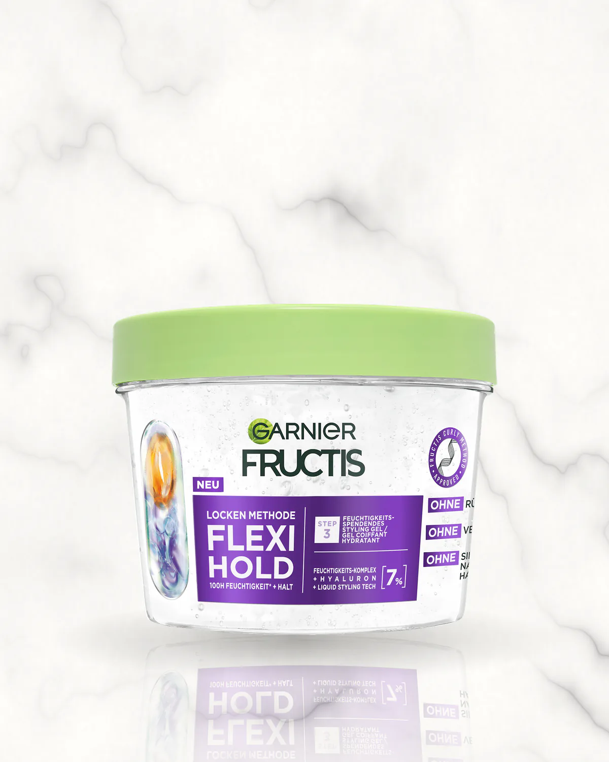 GARNIER FRUCTIS Gel coiffant méthode boucles Flexi Hold, 370 ml