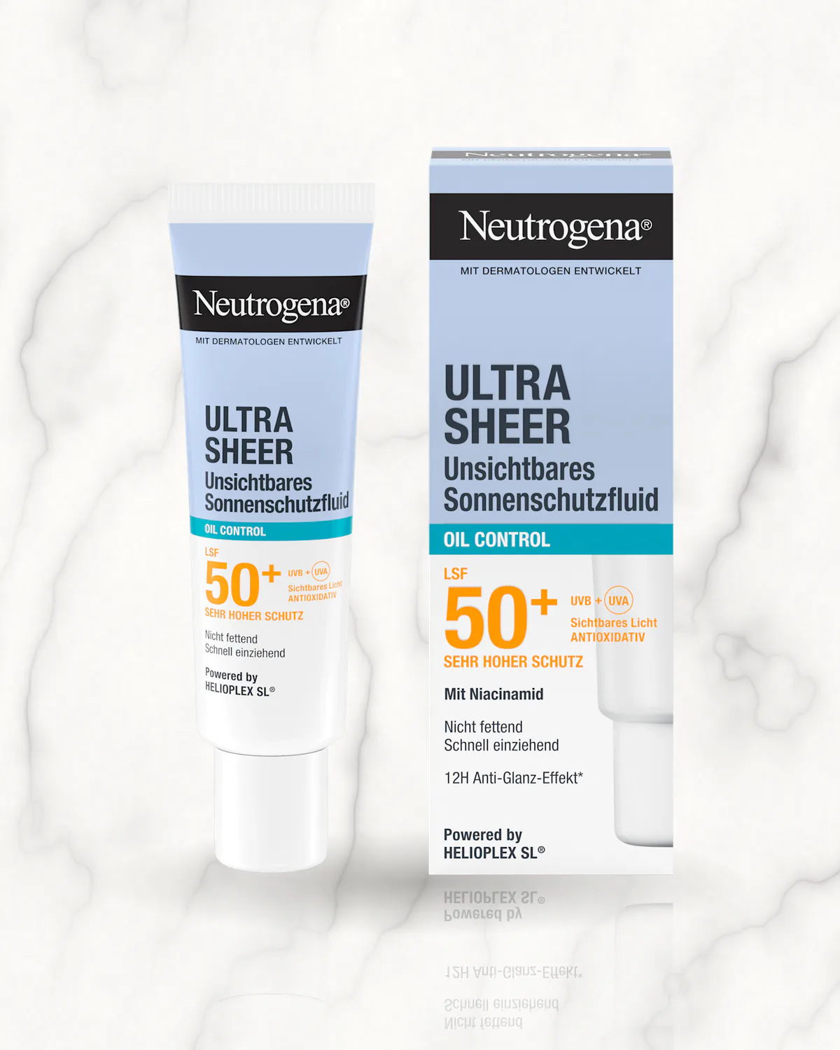 Neutrogena Fluide solaire visage, ultra sheer oil control, LSF 50+, 50 ml